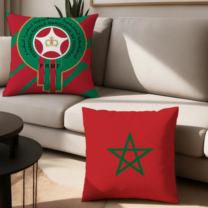 Luxury Morocco Flag Pillow Case Suitable For Bedrooms Living Rooms Cars Home Decoration