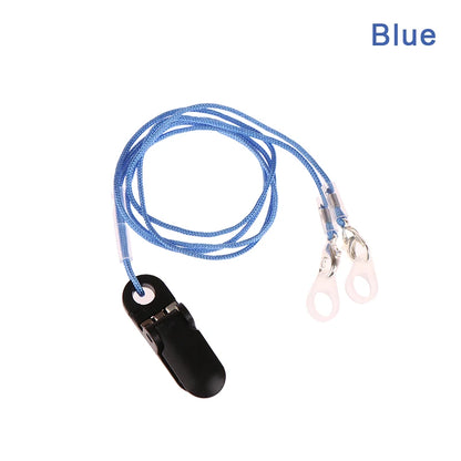 Hearing Aids Clip Holder Transparent 2 Rings Anti-Lost Lanyard Safety Behind The Ear Hearing Aids Accessory For Children Adult