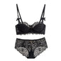 Modest French Pure Desire Bralette AB Cup Full Coverage Lace Bra & Set Small Bust Push Up Wireless for Chubby Girl Bow Plus Size