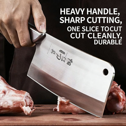 Professional Kitchen knife Stainless steel Slicing knife Heavy-duty Bone Chopping knife Durable tool for home and commercial use