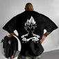 2026 Summer Dragon Ball  Oversized T-shirt High Quality 100_ Cotton Majin Vegeta Print Unisex Retro Casual Tee for Adults Kids