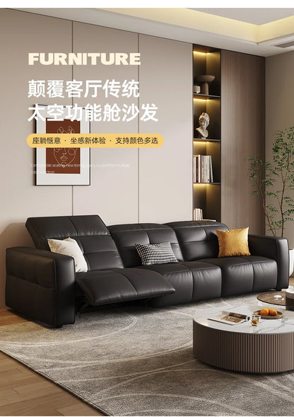 Luxury Couch Reclining Sofas Leather Black Seating Power Office Reclining Sofas Massage Sillas De Escritorio Home Furniture