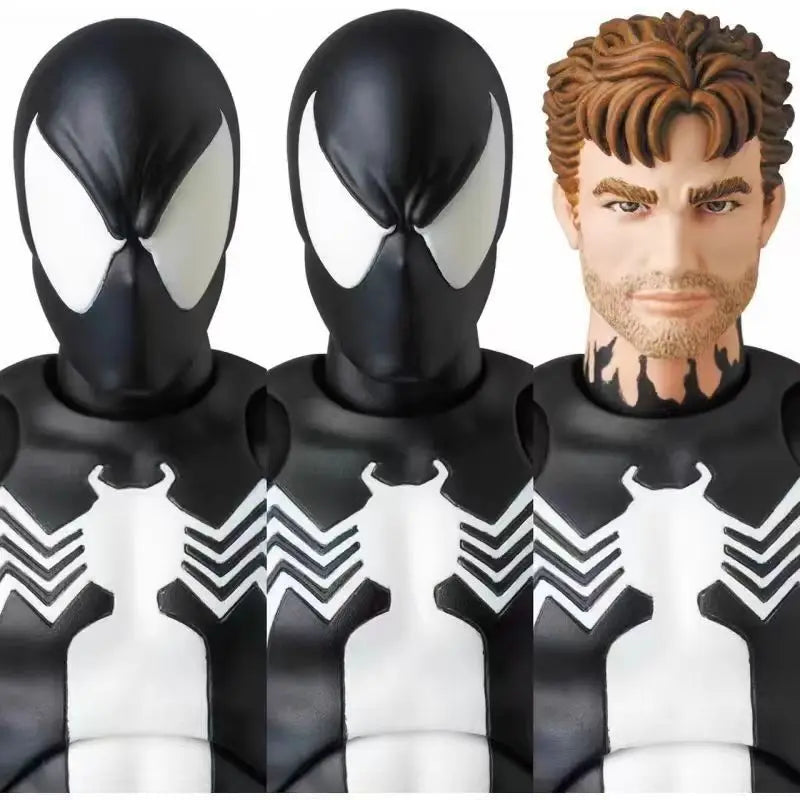 In Stock Ct Toys Spiderman Figure Mafex 147 Symbiotic Black Suit Venom The Amazing Spider-man Anime Action Figure Gifts Toys