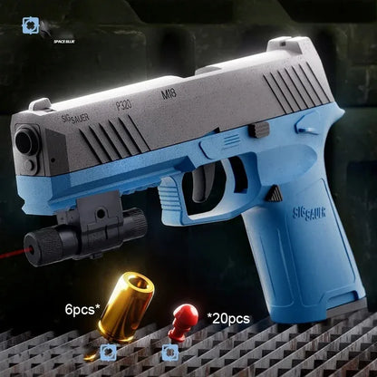 Continuous Shooting G17 Shooting Pistol Soft Bullet Toy Gun CS Children Adult Outdoor Shooting Game Popular Toy Gun
