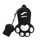 Silicone Cat Claw Cartoon USB Drive USB 2.0 Flash Drive 8GB Girl Specific Pen Driver 128GB 64GB Key Chain Memory Stick USB Stick