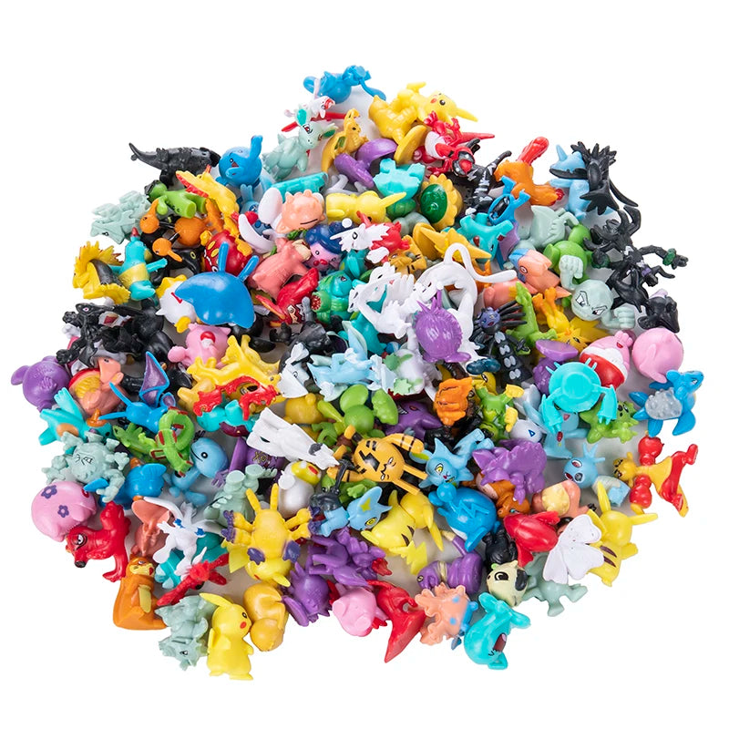 24-144Pcs Pokemon Anime Acition Figure Pikachu Model Ornamental Decoration Mini Model Doll Toy Christmas Birthday Gifts