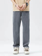 Ultra Thin Baggy Jeans Men's Summer New in Lyocell Soft Breathable Straight Trousers Elastic Waist Casual Blue Gray Wide Pants