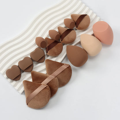 Spring 15 Cans, 3 Loose Powder Puffs & 3 Mini Loose Powder Puffs & 3 Mini Makeup Eggs & 3 Mini Air Cushion Puffs, Foundation Mix