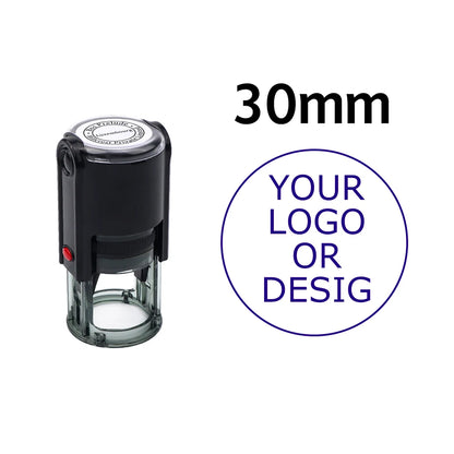 Custom Self-Inking Stamp 25/30/40/50mm Round Logo Design P Personalized Press-type Inking Stamp for Wedding Invitation Envelope