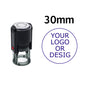 Custom Self-Inking Stamp 25/30/40/50mm Round Logo Design P Personalized Press-type Inking Stamp for Wedding Invitation Envelope