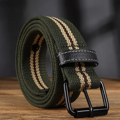Men's Canvas Belt Casual Retro Women's Belt Outdoor Sports Belt With Jeans Belt Breathable Lightweight Eyelet Belt For Men Women
