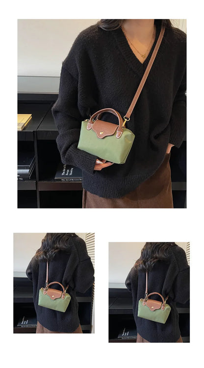 Retro Casual Fashion Ladies Shoulder Bag Stylish Trendy Crossbody Bag Quality Small Square Bag Urban Minimalist Style Polyest...