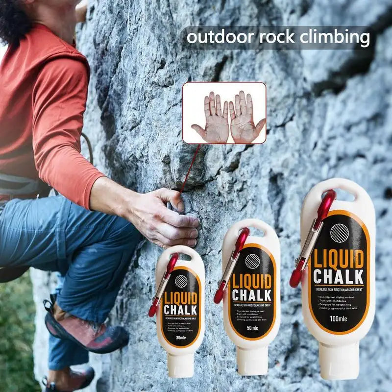 100/50/30ml Sports Liquid Magnesium Powder Fitness Lifting Anti Slip Cream Grip Liquid Magnesium For Pole Dancing Rock Climbing