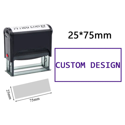 Custom Self-Inking Stamp DIY Rubber Stamp Kit Custom LOGO Personalized Self Inking Business Address Name Number Letter Printing