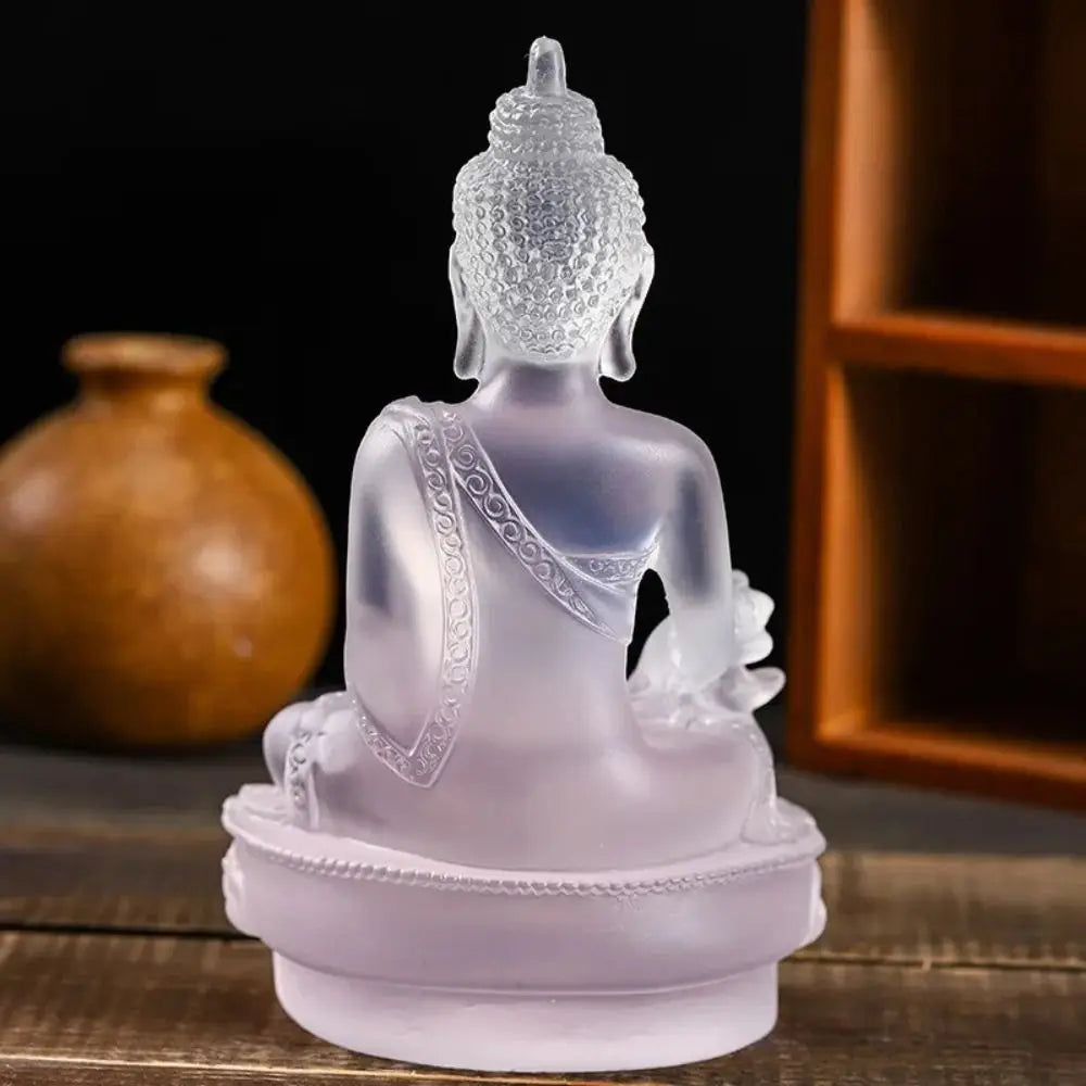 Medicine Buddha Statues Ornament Resin Feng Shui Lucky Shakya Muni Buddha Sculpture Home Office Garden Decoration