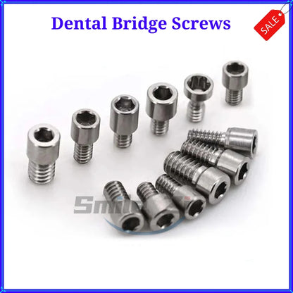 5PCS Dental Bridge Ti Screws  M1.4 Osstem Regular Mini Multi Unit Screw Adin Dentium ITI Anthogyr Dental Implant MUA Screws