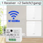 86 Wireless Smart RF 433Mhz Wall Panel with Remote Control 1/2/3gang Mini Relay Receiver Home Led Light Lamp Switch