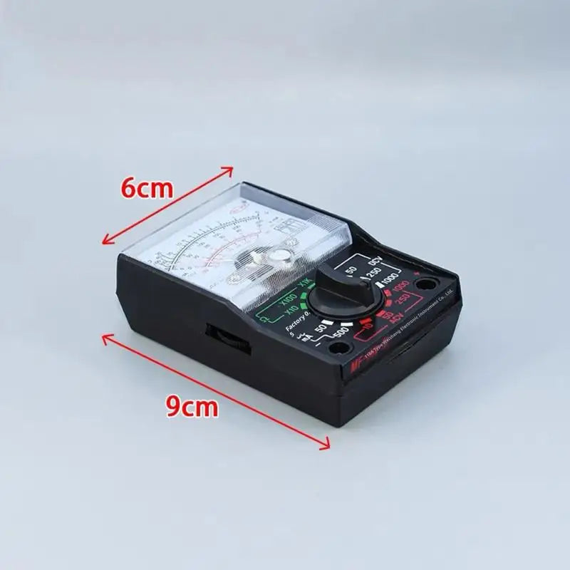 convenientPortable Mini Electric Analog Multimeter Tester Handheld Pointer Voltage Multimeter School Student Experiment Supplies