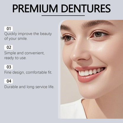 Premium Adjustable Denture Grooming Kit, Easy Daily Teeth Maintenance for Healthy, Beautiful Relaxed Smiles