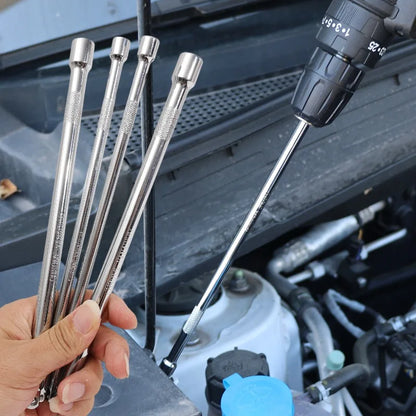 3/8 1/4 Socket Extension Rod Anti-fall Drive Ratchet Socket Extension Bar Hand Tool Long Shaft Improved Extender Adjustment Tool