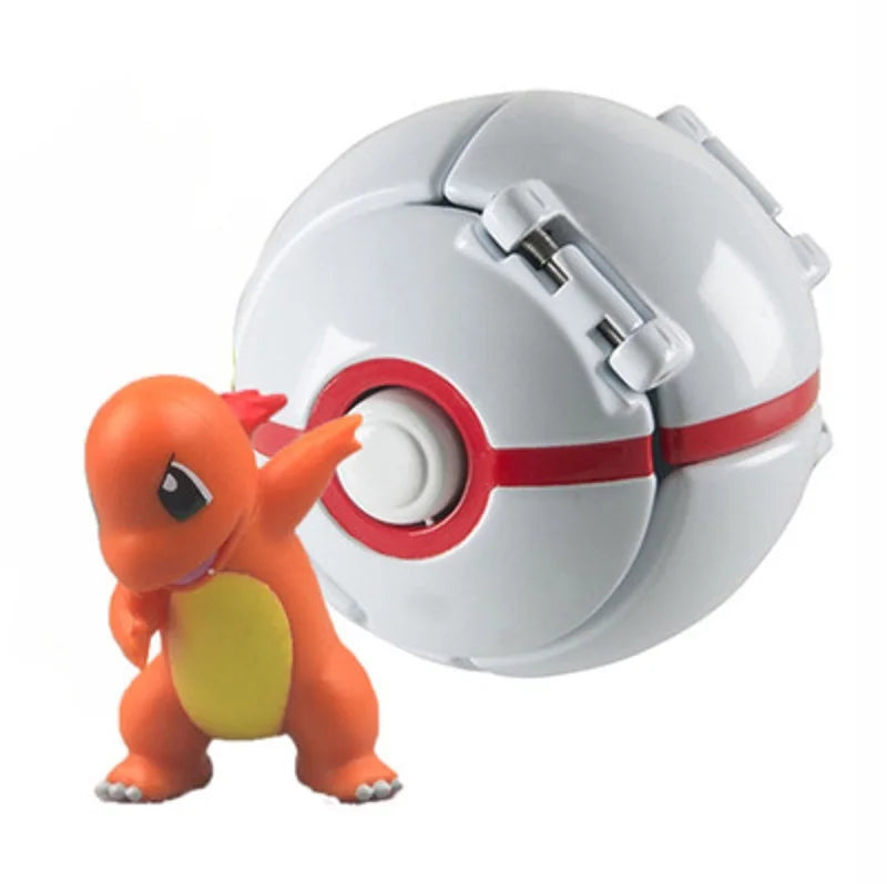 New Pokemon Pokeball Anime Action Figurse Pikachu Squirtle Pocket Monster Variant Pokémon Game Elf Ball Model Toys Gift
