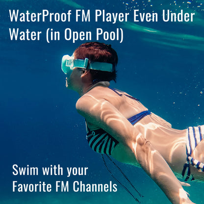 Tayogo Waterproof MP3 Player for Swimming,4-in-1 MP3 Player 32GB, Bluetooth 5.4, FM Radio, Compatible with T6 Transmitter