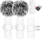 Wireless Lavalier Microphone Portable Mini Mic for iPhone Android PC Camera – Video Recording Live Streaming Vlog Gaming