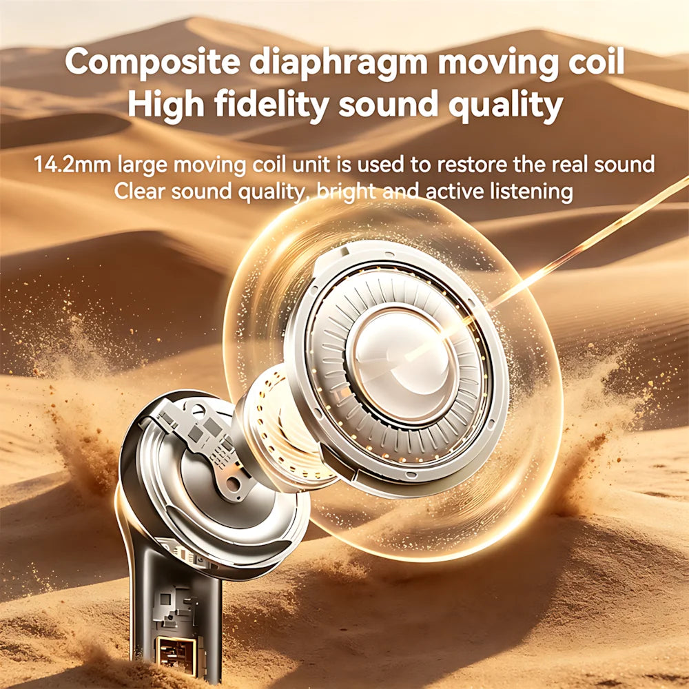 HiFi Stereo Wireless Bluetooth In-ear Headphone Heavy Bass Digital Display Low-delay Sports Earplugs Game Music HD Call Earphone