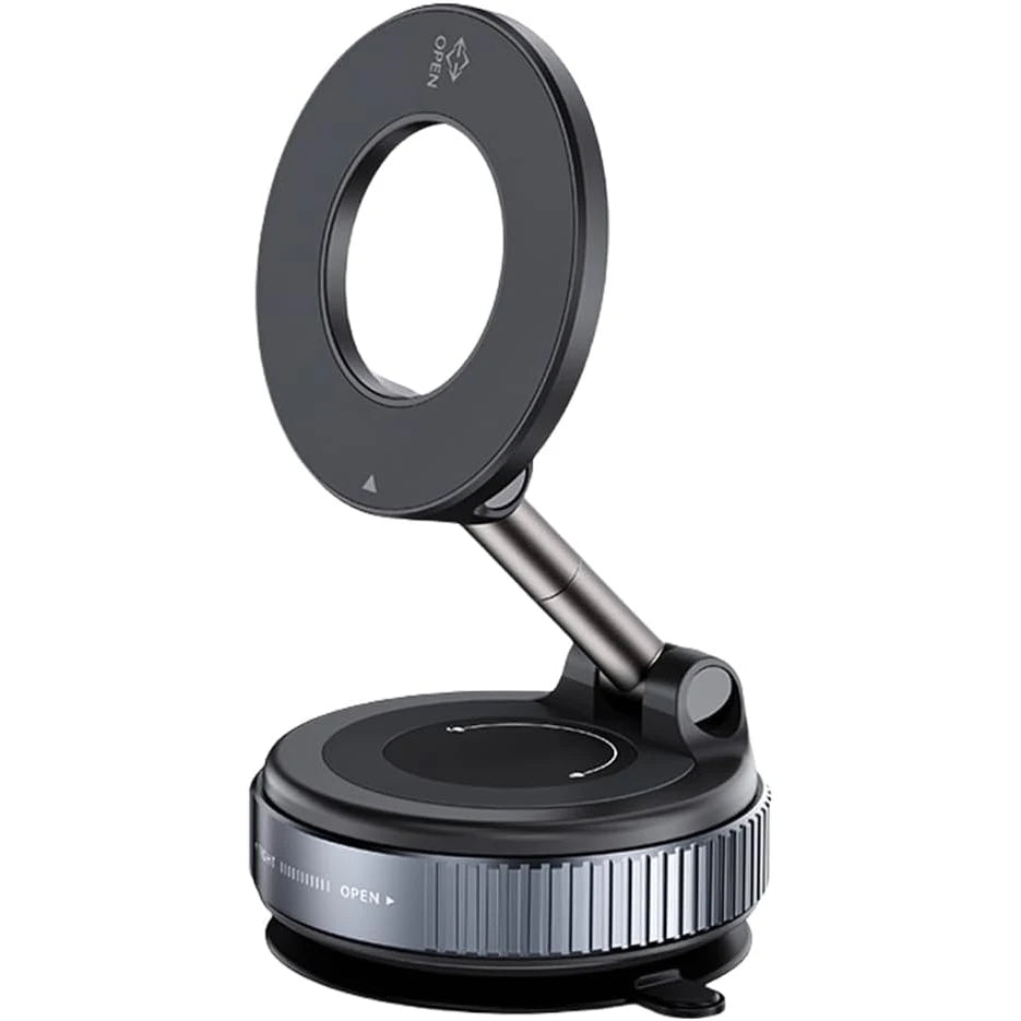 Car Mount Electric Vacuum Magnetic Holder 360° Adjustable Foldable Strong Suction Stand For GPS in Car For All Smartphones