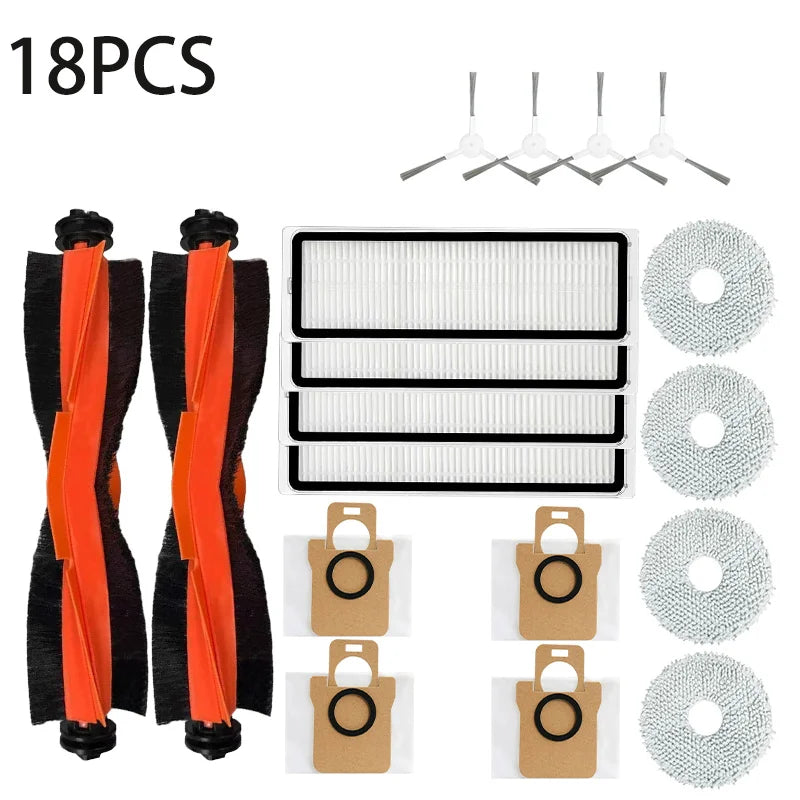 For Robot Vacuum Cleaner Xiaomi X20 Plus, Wiper and Grill Accessories, Main Side Brush, HEPA Filter, Spare Parts Dust Ba
