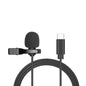 Portable Clip-on Lapel Lavalier Microphone 3.5mm Jack Hands-free Mini Wired Condenser Microphone For Iphone SamsungXiaomi Laptop