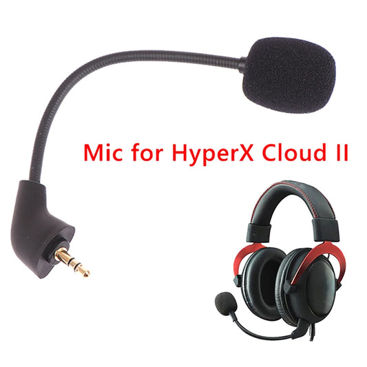 NEW SALE Replacement Game Mic 3.5mm Microphone For Kingston HyperX Cloud 2 II X Gaming Headset Accessories