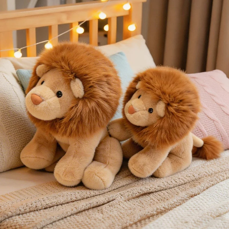 30/40/55cm Soft Kawaii Lion Plush Toys Stuffed Animals Cartoon Cute Lion Dolls Toys for Kids Room Decor Boys Birthday Gifts