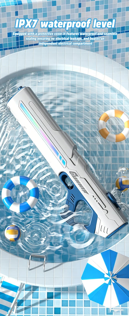 2026 New Pulse Electric Water Gun Fully Automatic Large Capacity Continuous Shooting Children's Beach Water Gun Party Toy