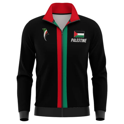 2025 New Palestine Football Zip Up Jacket Unisex Palestinian Jersey Jackets Kid's Outwear Gifts Wholesale Unisex Coat Tracksuit