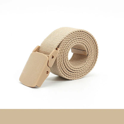 Colorful Canvas Tactical Belt Unisex Fashion Casual Luxury Trend Jeans Accessories Youth Nylon Girdle Cute Kids Hunting Belt