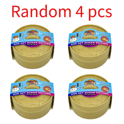 New 1-6pcs Blind Box Colorful Simulated Steamed Bun Squishy with Box Dumplings Sensory Squeeze Toy for Stress Relief