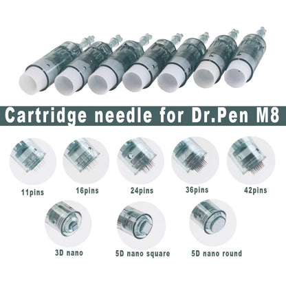 5/10/20/50/100pcs Dr.pen M8 Needle Cartridge Derma Pen Replacement ULTIMA-M8 Microneedling 11/ 16/24/ 36/ 42 Pin 5D Nano Needles