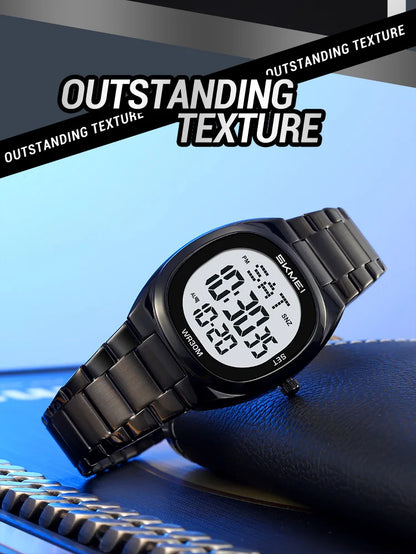 SKMEI 2419 Fashion Electronic Watch Multifunctional Luminous Calendar Alarm Clock Sports Simple Business Digital Watches for Man