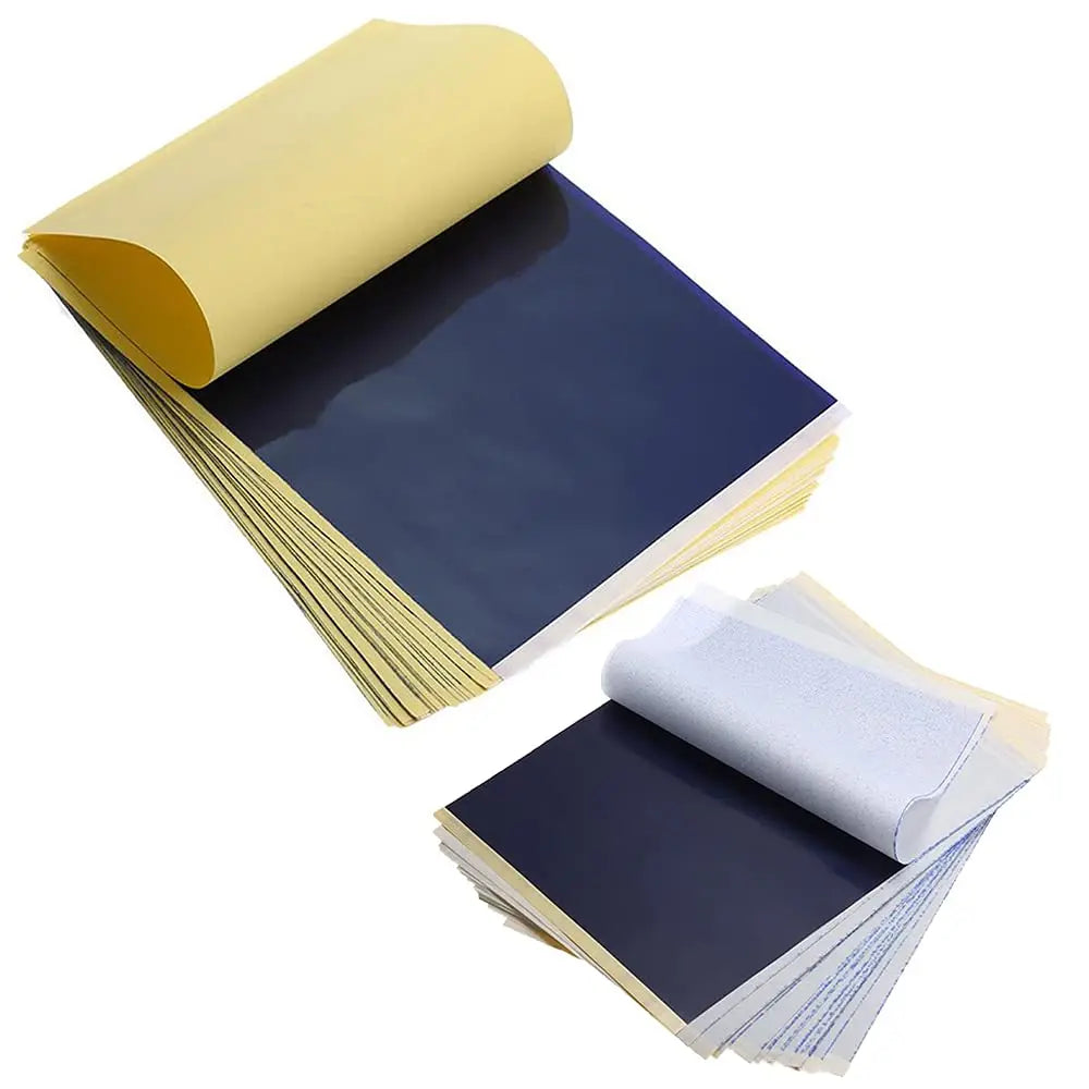 100/50/30/10/5pcs Tattoo Transfer Paper A4 Size Tattoo Stencil Paper Carbon Thermal Copy Paper for Tattoo Transfer Machine