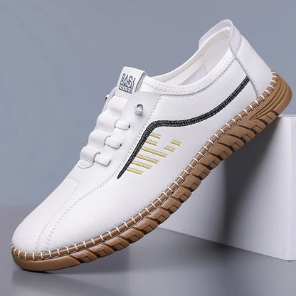 Men's Slip-on Loafers Fashion Comfortable Soft Sole Casual Shoes Breathable Anti-slip Outdoor Driving Men Shoes-WC2517