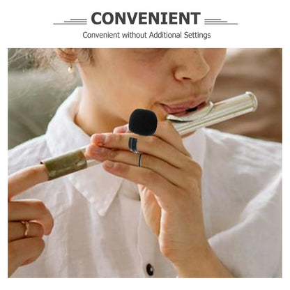 Universal Connector Pickup Microphone Flute Mic Clip Lapel Microphone Portable Audio Video Consumer Electronics