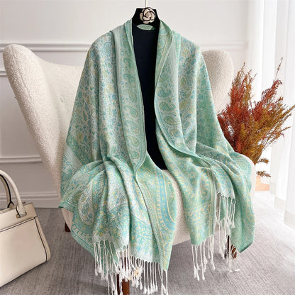 Luxury Winter Scarf Women Cashmere Warm Pashmina Brand Foulard Female Shawls Wraps Thick Soft Bufanda Poncho Scarves Stole 2025