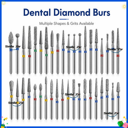 50Pcs Dental Dentist Diamond Burs Drill FG 1.6mm Bur for High Speed Handpiece FG Dental Bur Stomatology Dentistry Grinding Tools
