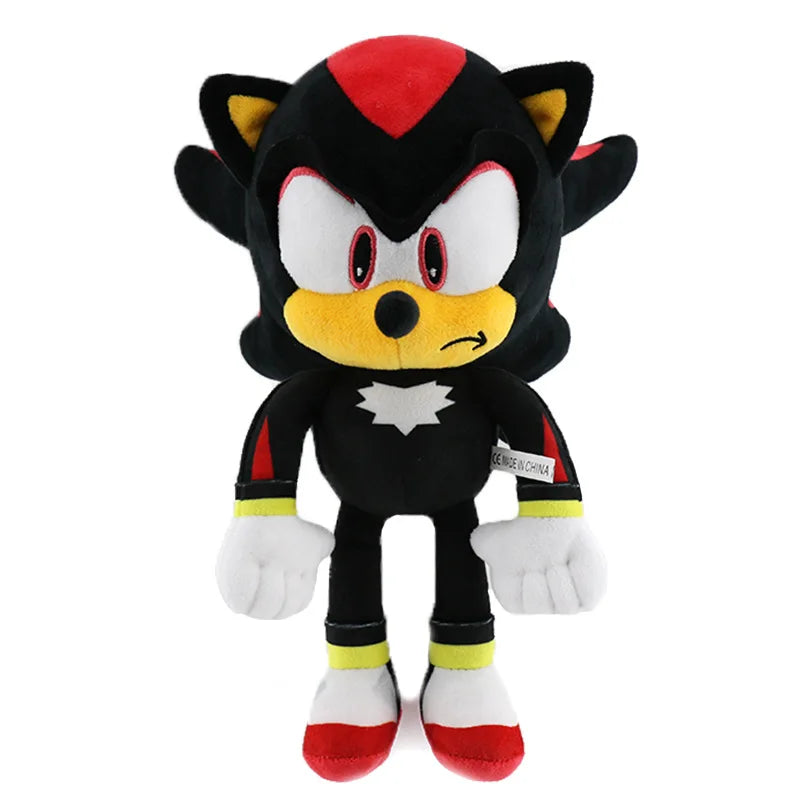Hot 30CM High Quality Sonic Plush Toy Hedgehog Knuckles Tails Cute Cartoon Soft Stuffed Doll Birthday Gift for Children