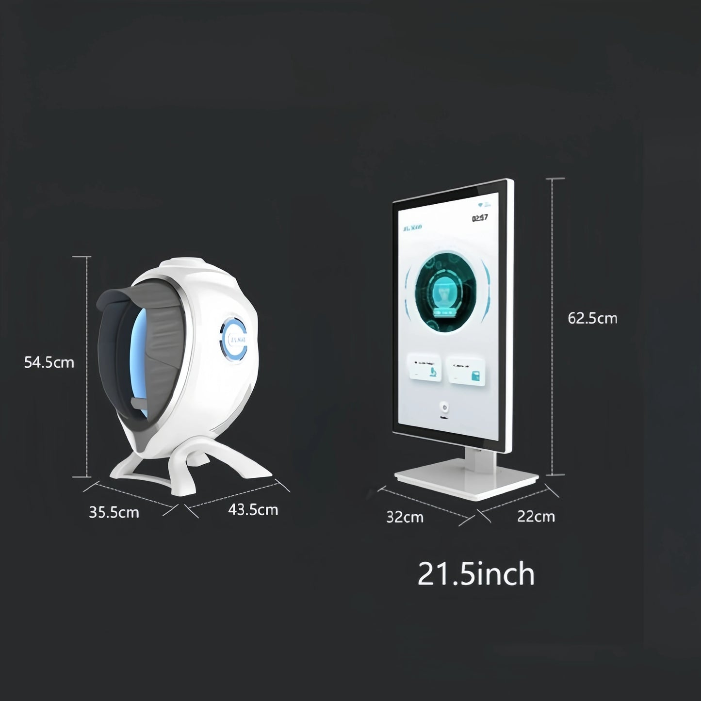 JLM Ai Smart Skin Detector Magic Mirror Skin Multi-spectrum Facial Analysis UV Layer Moisture Spectrum Analyzer Machine