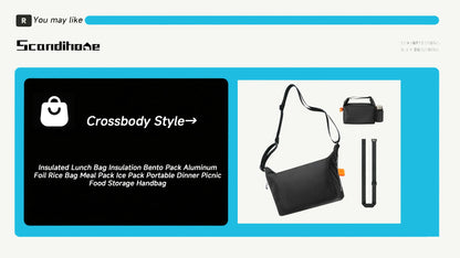 Insulated Lunch Bag Insulation Bento Pack Aluminum Foil Rice Bag Meal Pack Ice Pack Portable Dinner Picnic Food Storage Handbag