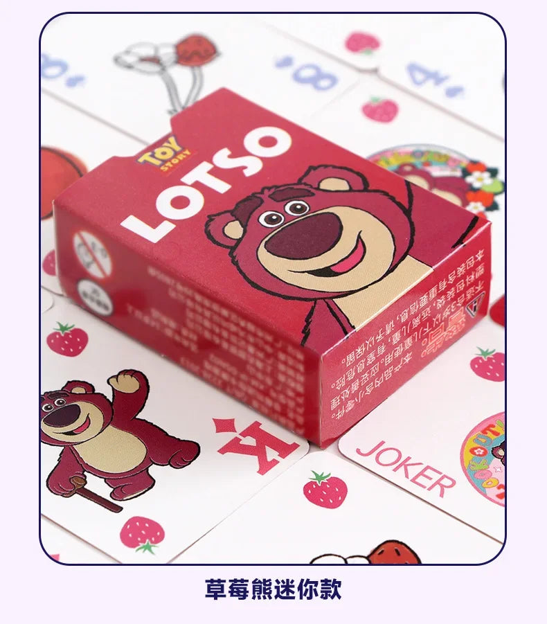 Disney Mickey Frozen Stitch Poker Lots-o'-Huggin' Bear Playing Cards Playing Cards Poker Indoor Family Entertainment Board Games