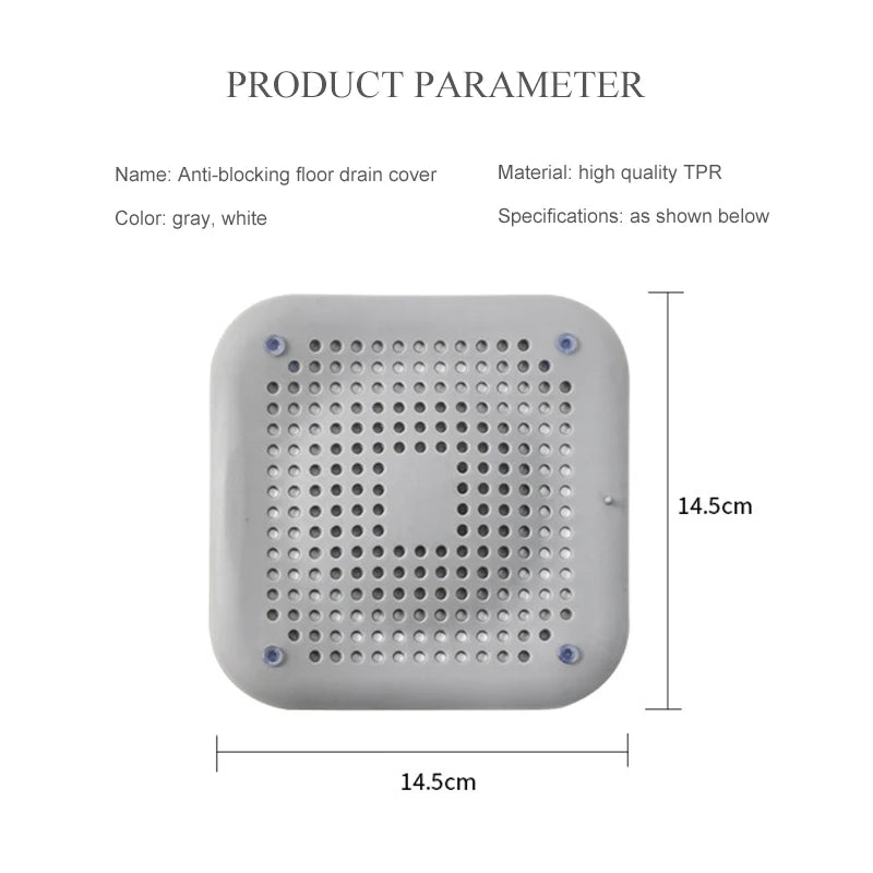 Silicone Sink Strainer, Shower Drain Plug Hair Catcher, Bathtub Kitchen Sink Filter Screen Bathroom Accessories