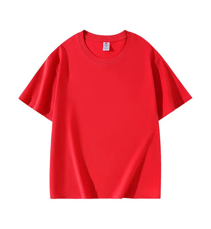 3pcs/lot Custom Workwear 100% Cotton T Shirt 220g Printed Embroidered Team Group Clothing Personalized Work Clothes Uniforms